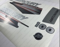 Mercury 100HP Four Stroke 2013-2017 Outboard Decal Kit